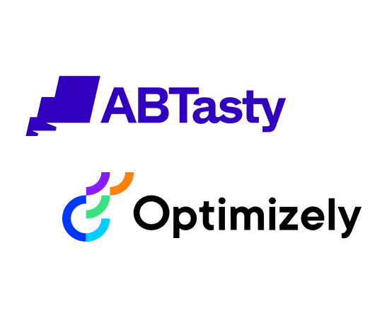 Partnerlogos von AB Tasty und Optimizely