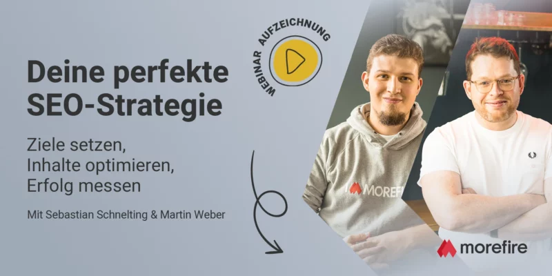 Webinar Cover von "Deine perfekte SEO Strategie"