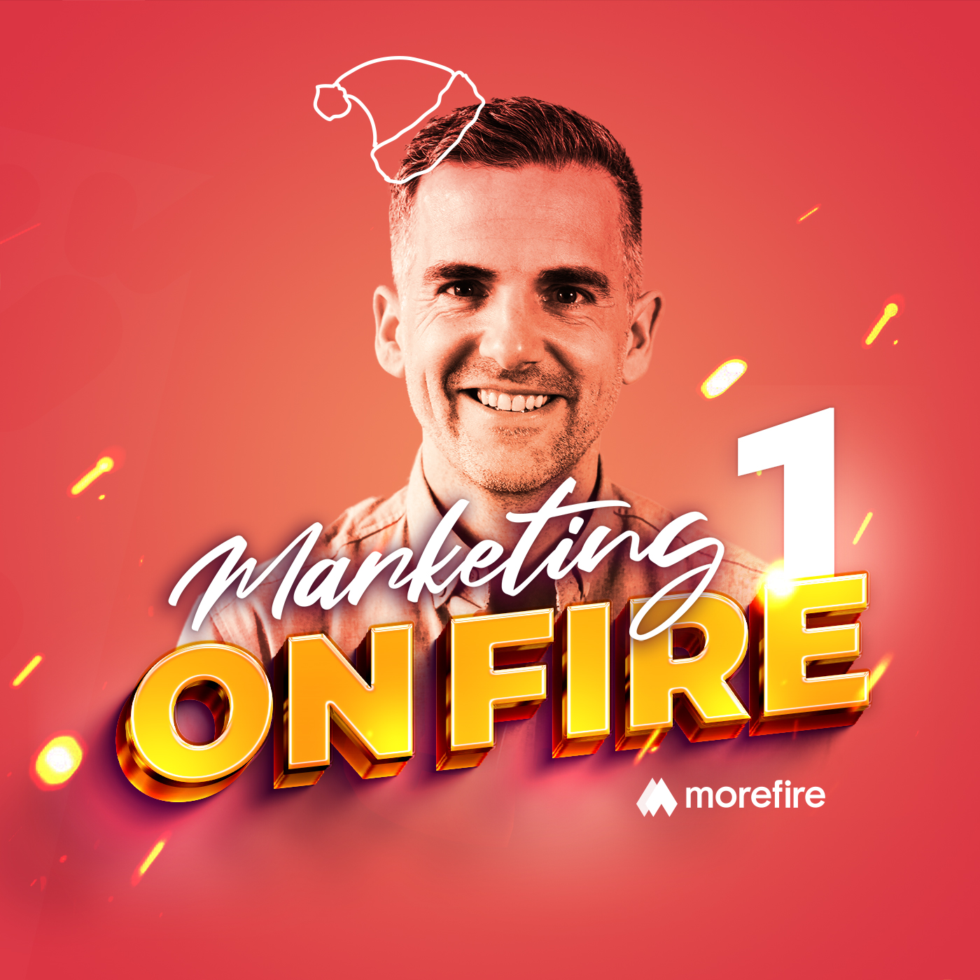 Cover der Marketing on fire Adventskalender Podcast Folge mit Host