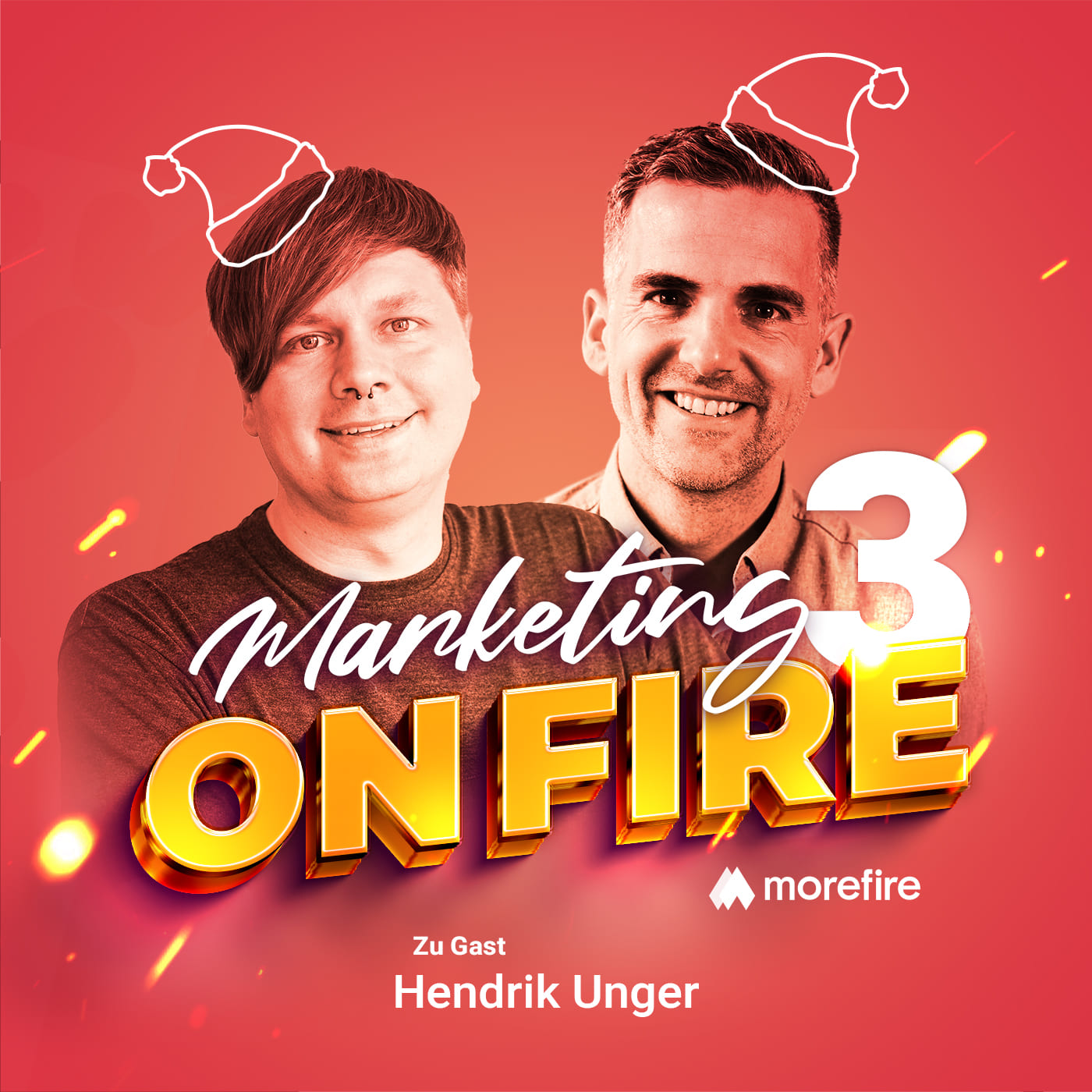 Podcast Cover der Adventskalender Folge mit Robin und Hendrik