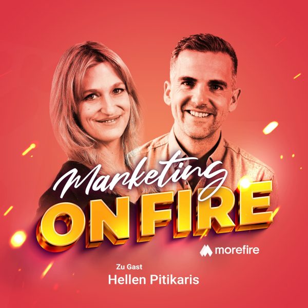 Podcast Cover von Marketing on Fire mit Robin und Hellen