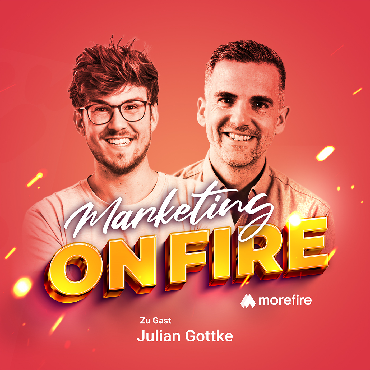 Cover von Marketing on Fire mit Gast und Host