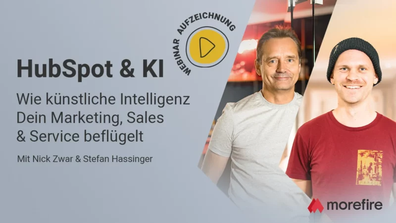 Webinar Cover für das Webinar HubSpot & KI