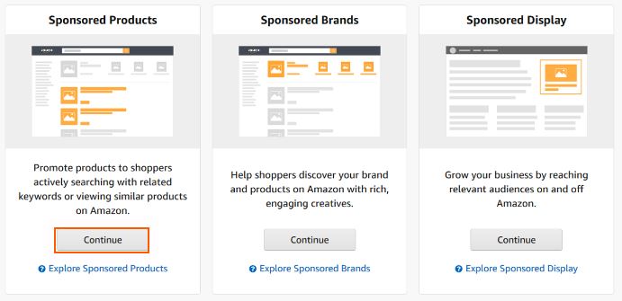 Sponsored Products Auswahl bei Amazon