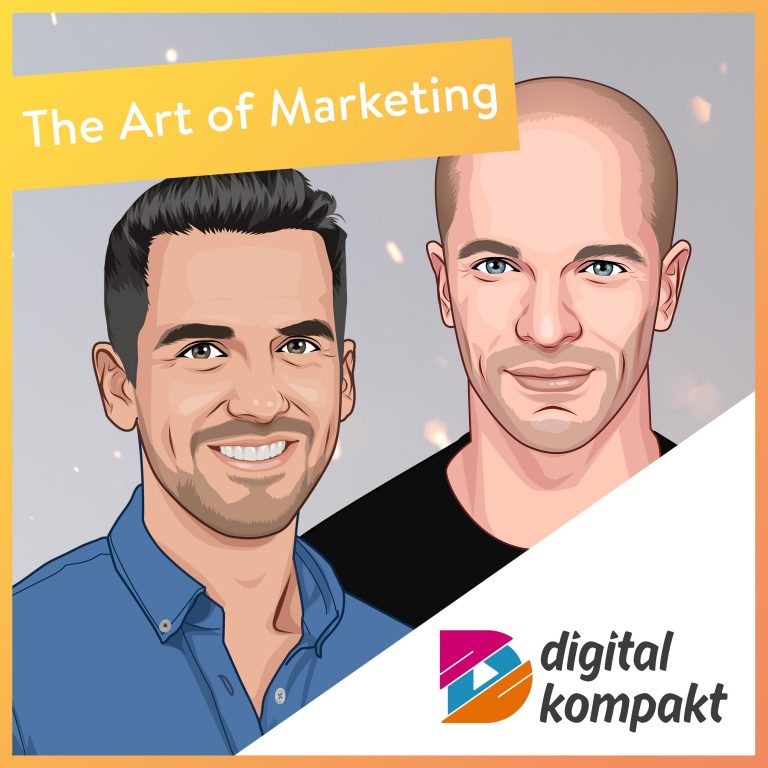 Robin Heintze und Joel Kaczmarek auf dem Podcast-Cover von "The Art of Marketing