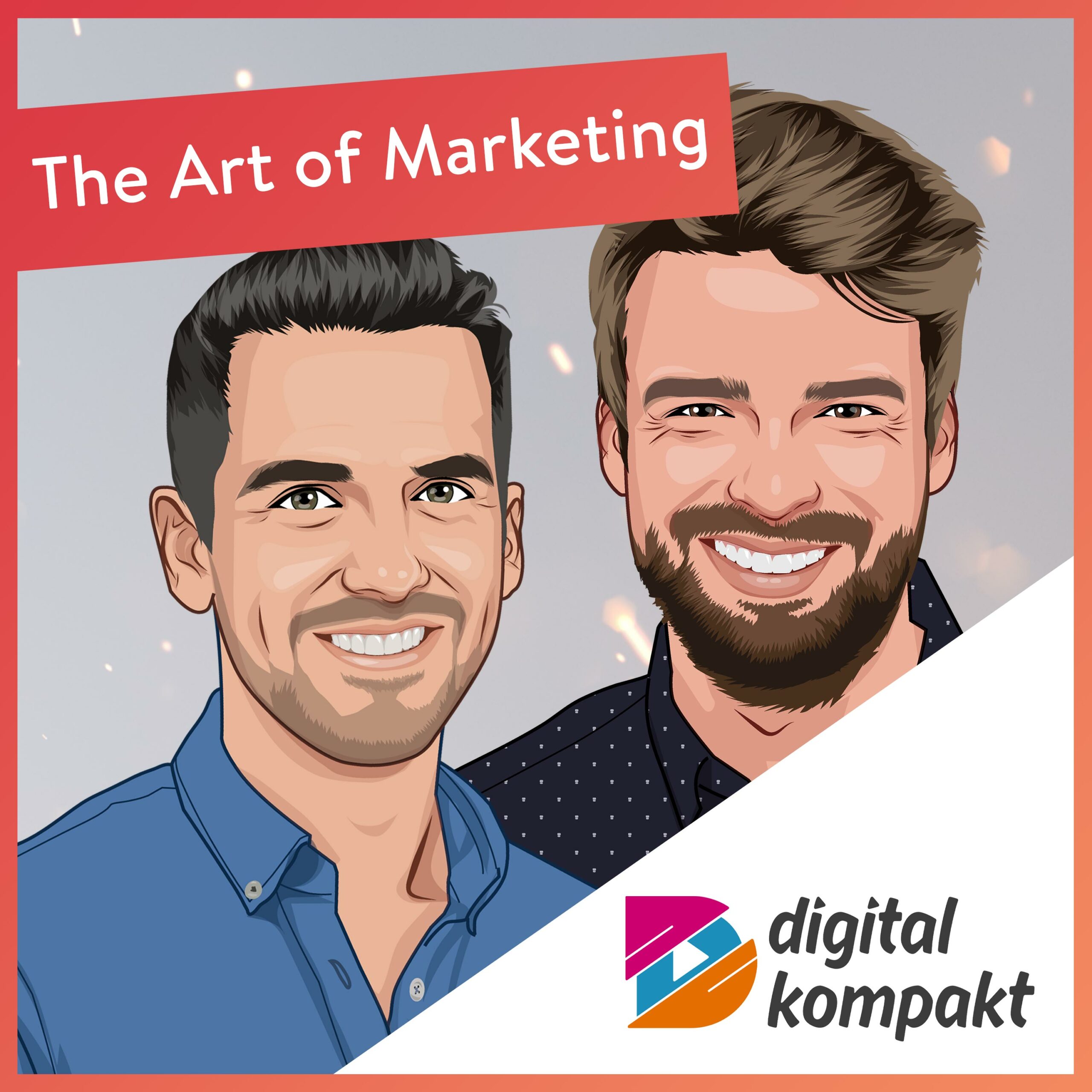 Illustration von Alexander Brück im Podcast 'The Art of Marketing' von Digital Kompakt