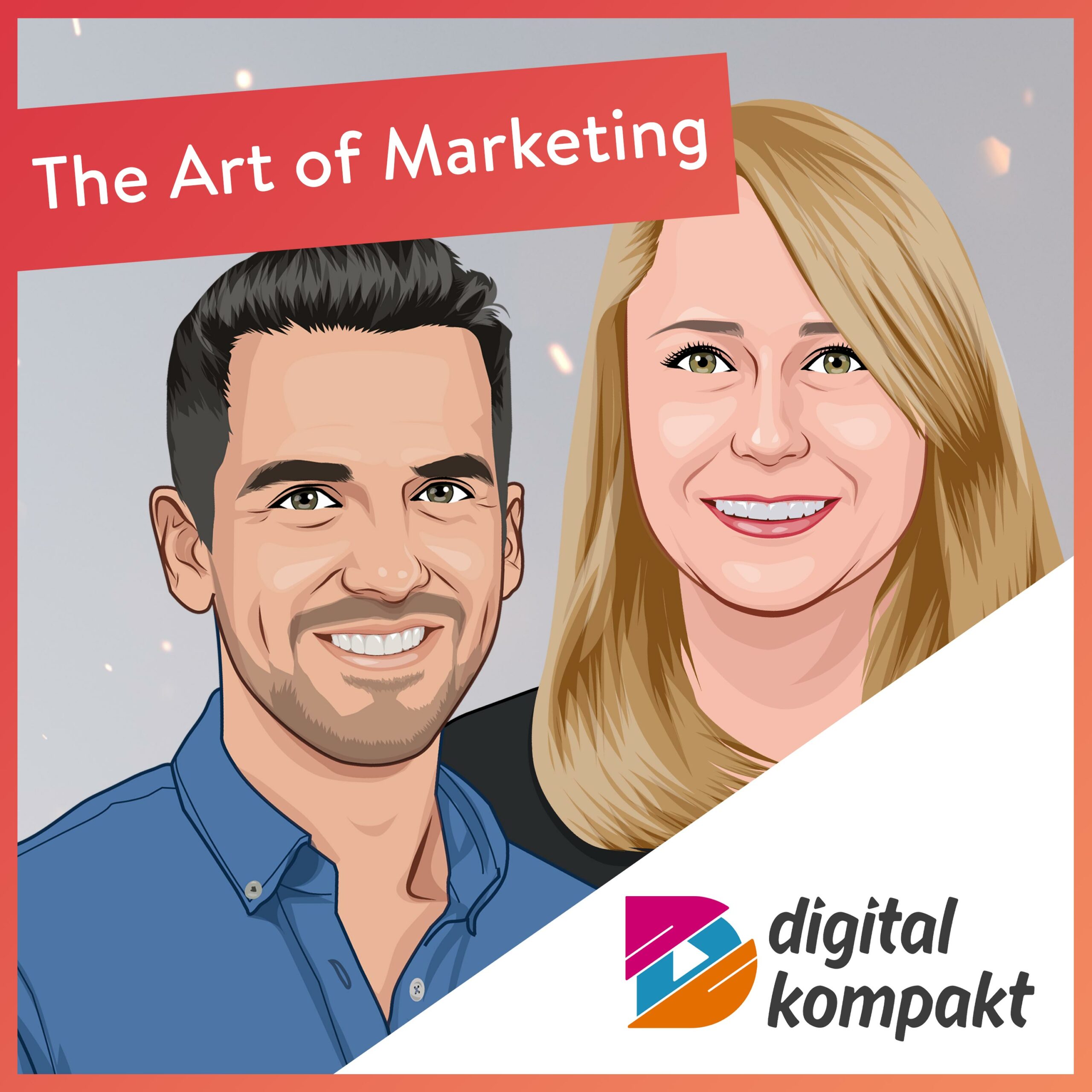 Illustration von Rhea Moore im Podcast 'The Art of Marketing' von Digital Kompakt