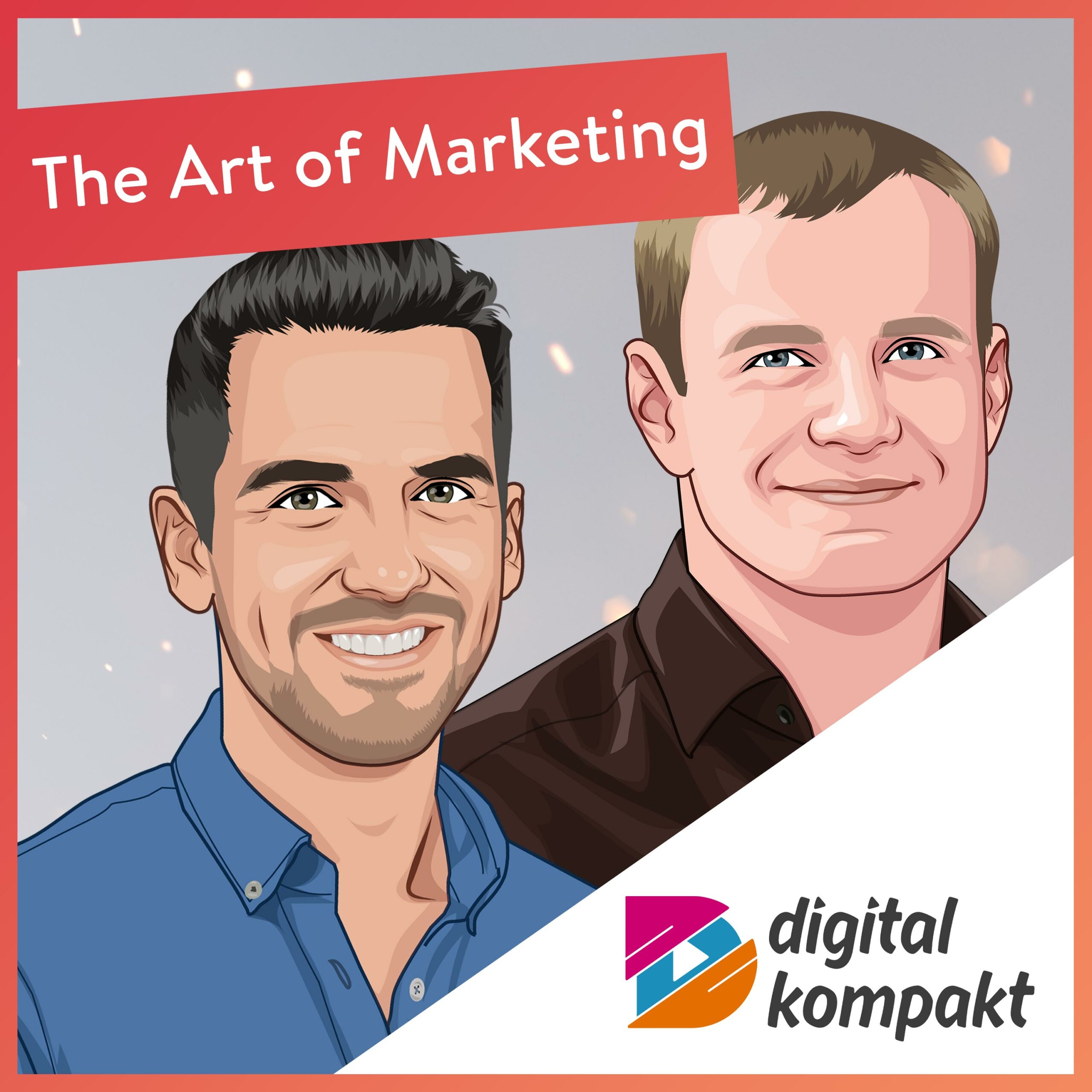 Illustration von Eric Pfannmüller im Podcast 'The Art of Marketing' von Digital Kompakt