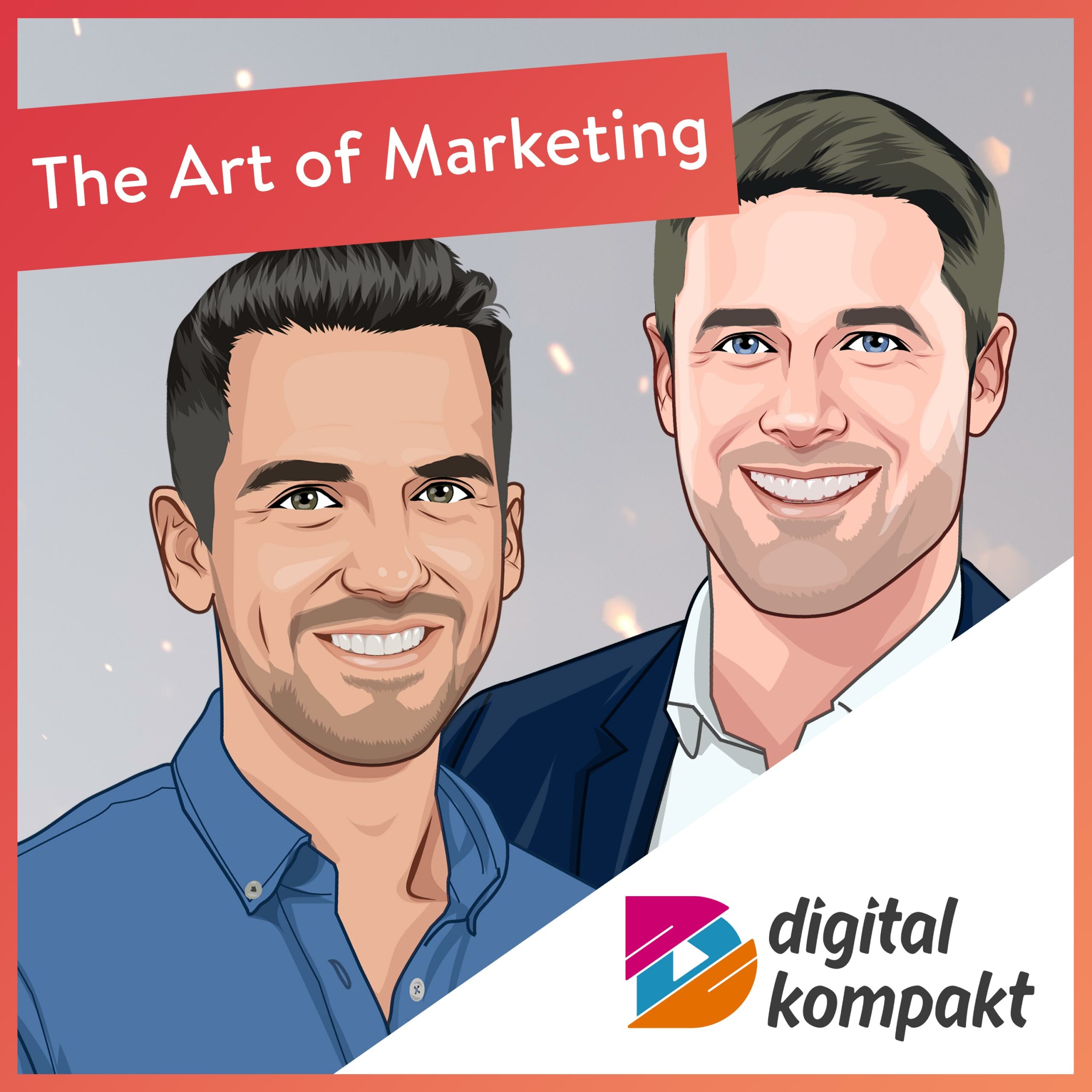 Illustration von Julius Ewig im Podcast 'The Art of Marketing' von Digital Kompakt