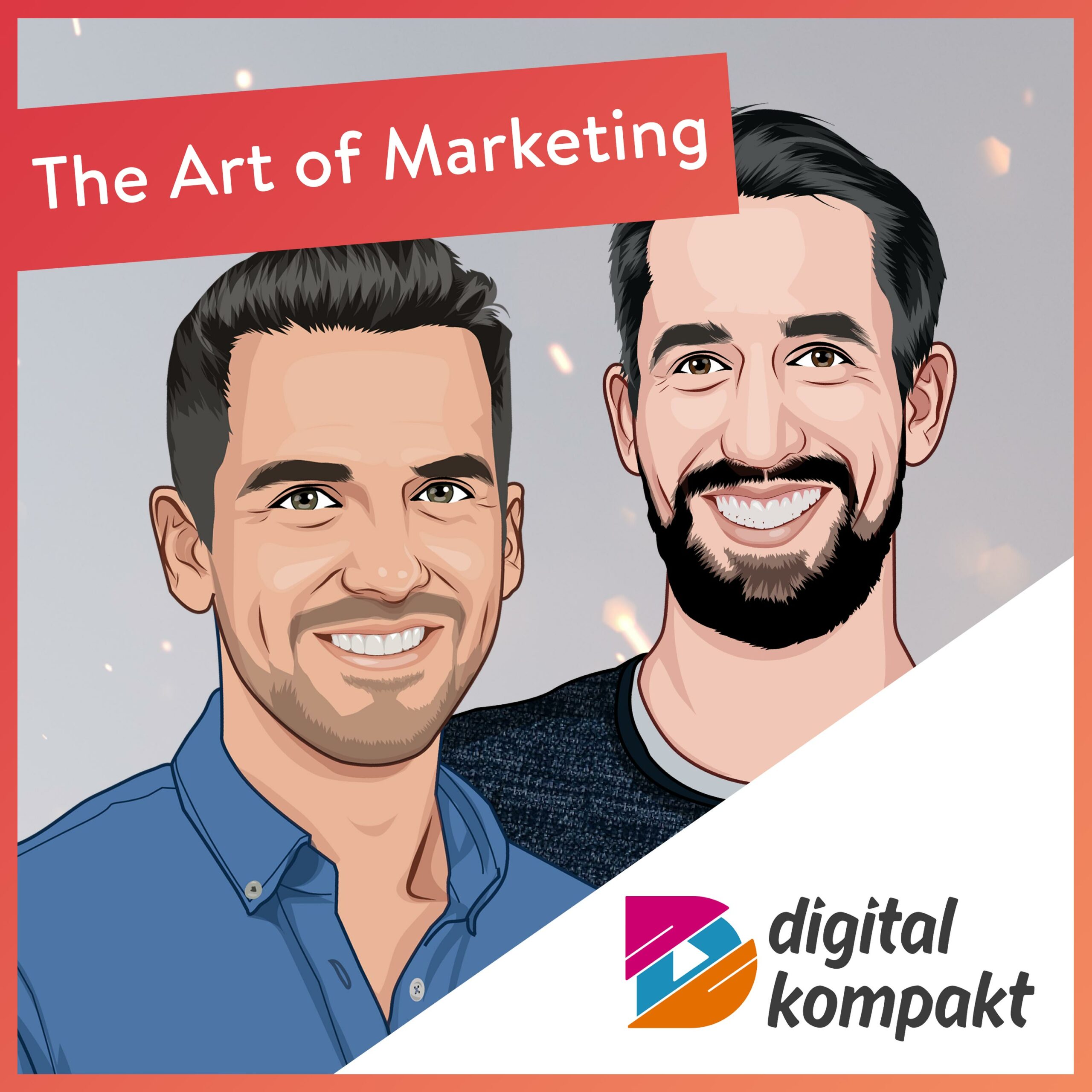 Illustration von Jens Polomski im Podcast 'The Art of Marketing' von Digital Kompakt