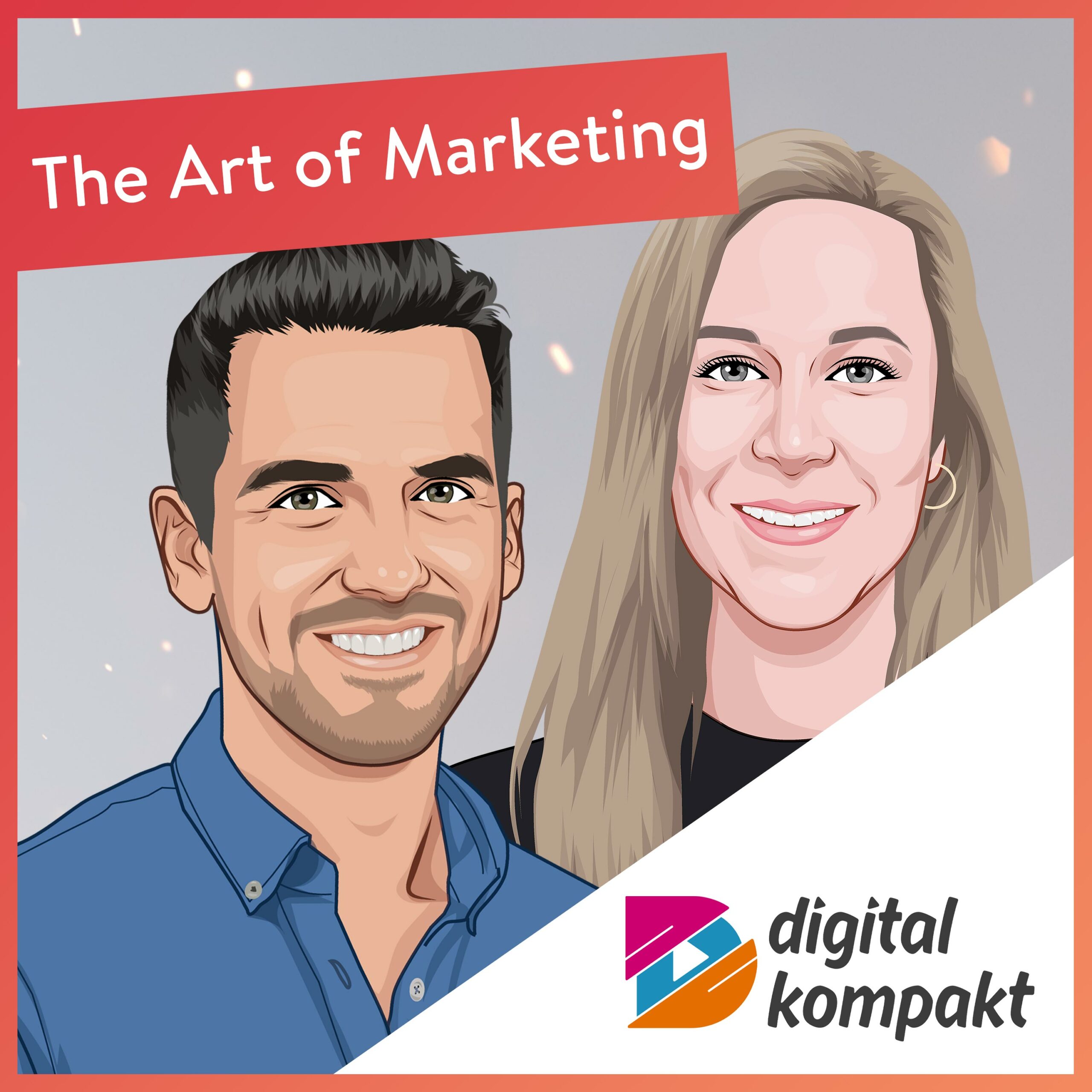 Illustration von Martina Granzin im Podcast 'The Art of Marketing' von Digital Kompakt