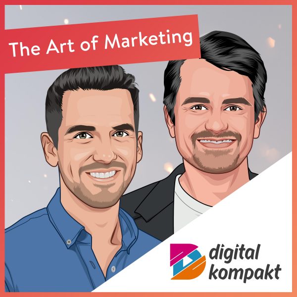 Podcast-Cover „The Art of Marketing“ mit Marcus Tandler und Co-Moderator