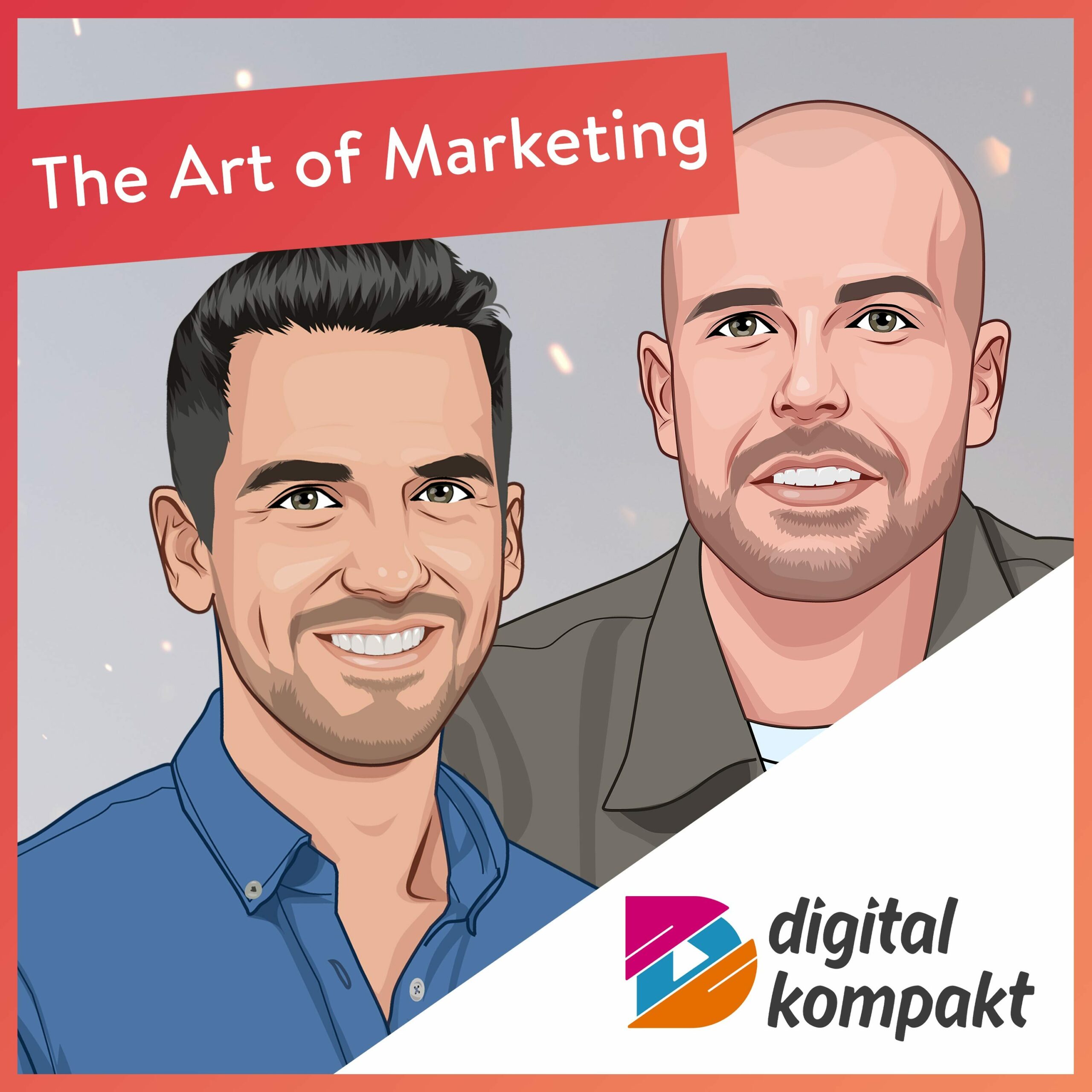 Illustration von Dennis Inden Lohmar im Podcast 'The Art of Marketing' von Digital Kompakt